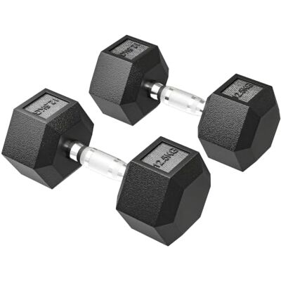 HOMCOM 4-20 Kg Hexagon Hanteln 2er Set mit Gerändeltem Griff Kurzhanteln Kurzhantelset aus Gusseisen, für Männer Frauen, Zuhause, Fitnessstudio, Krafttraining HOMCOM 4-20 Kg Hexagon Hanteln 2er Set mit Gerändeltem Griff Kurzhanteln Kurzhantelset aus Gusseisen, für Männer Frauen, Zuhause, Fitnessstudio, Krafttraining