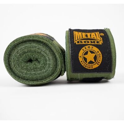 METAL BOXE Trainingsbandage, Military (Grün) METAL BOXE Trainingsbandage, Military (Grün)