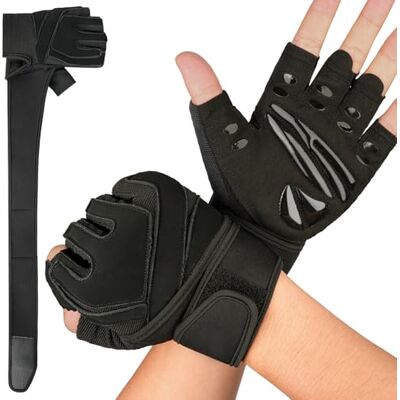 NEUTYPECHIC Sporthandschuhe Damen L Größe, Handschuhe Sport Herren mit Handgelenkband, Belüftete Gym Handschuhe Damen, Trainingshandschuhe Herren Kraftsport für Krafttraining, Radfahren, Gewichtheben NEUTYPECHIC Sporthandschuhe Damen L Größe, Handschuhe Sport Herren mit Handgelenkband, Belüftete Gym Handschuhe Damen, Trainingshandschuhe Herren Kraftsport für Krafttraining, Radfahren, Gewichtheben