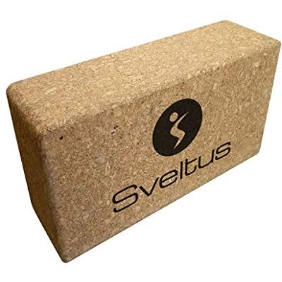 sveltus Yoga Brick aus Kork, Unisex, für Erwachsene, korkfarben sveltus Yoga Brick aus Kork, Unisex, für Erwachsene, korkfarben