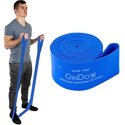 Cando Multi-Grip Exerciser Fitnessband, extra stark, Blau Cando Multi-Grip Exerciser Fitnessband, extra stark, Blau