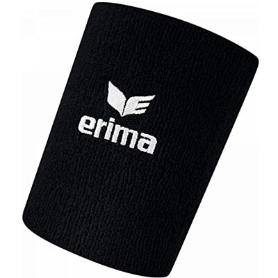 Erima Erwachsene Absorbierendes Basic Schweißband (7242106), schwarz, 1 Erima Erwachsene Absorbierendes Basic Schweißband (7242106), schwarz, 1