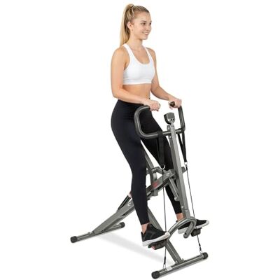Sunny Health & Fitness Upright Row-N-Ride, Vielseitiger Ganzkörpertraining Trainer mit Kniebeugenunterstützung, Rudergerät, Gesäß- und Beintrainer, optional PRO- und Plus-Kniebeugenmaschine Sunny Health & Fitness Upright Row-N-Ride, Vielseitiger Ganzkörpertraining Trainer mit Kniebeugenunterstützung, Rudergerät, Gesäß- und Beintrainer, optional PRO- und Plus-Kniebeugenmaschine