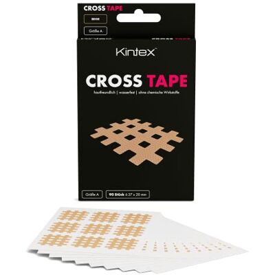Kintex Cross Tape Gitterpflaster 90 Stück Beige 27 x 20 mm Kintex Cross Tape Gitterpflaster 90 Stück Beige 27 x 20 mm