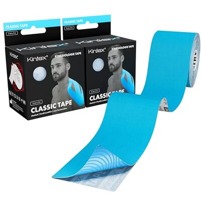 Kintex Kinesiologie Tape 2 Rollen 5 cm x 5 m, elastisch & wasserfest Kintex Kinesiologie Tape 2 Rollen 5 cm x 5 m, elastisch & wasserfest