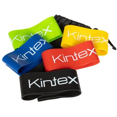 Kintex Mini Loops Set 5 Fitnessbänder aus Latex in 5 Widerständen Kintex Mini Loops Set 5 Fitnessbänder aus Latex in 5 Widerständen