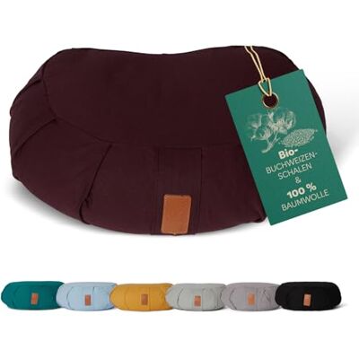 DoYourYoga Ganesh Yoga-Kissen - gefüllt mit Bio-Buchweizenschalen - Halbmond 45 x 30 x 14 cm - Braun DoYourYoga Ganesh Yoga-Kissen - gefüllt mit Bio-Buchweizenschalen - Halbmond 45 x 30 x 14 cm - Braun