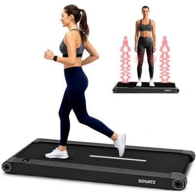 SQUATZ 2-in-1 Walking Pad Laufband, klappbar und platzsparend, ideal für Zuhause und Büro, unter Schreibtisch nutzbar, mit Vibrationsplatte, leisem Motor, bis 120 kg SQUATZ 2-in-1 Walking Pad Laufband, klappbar und platzsparend, ideal für Zuhause und Büro, unter Schreibtisch nutzbar, mit Vibrationsplatte, leisem Motor, bis 120 kg