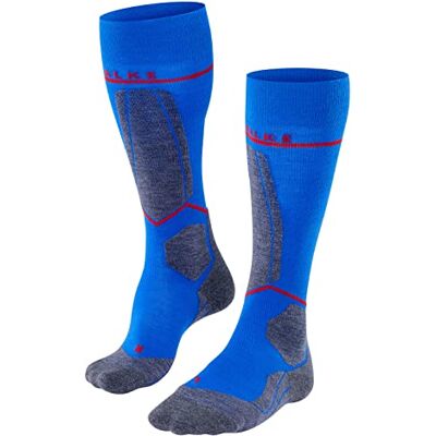 FALKE Herren Skisocken SK4 Energizing Light M Kh Wolle Funktionsmaterial mit Kompression 1 Paar, Blau Olympic 6940, 46-48 FALKE Herren Skisocken SK4 Energizing Light M Kh Wolle Funktionsmaterial mit Kompression 1 Paar, Blau Olympic 6940, 46-48