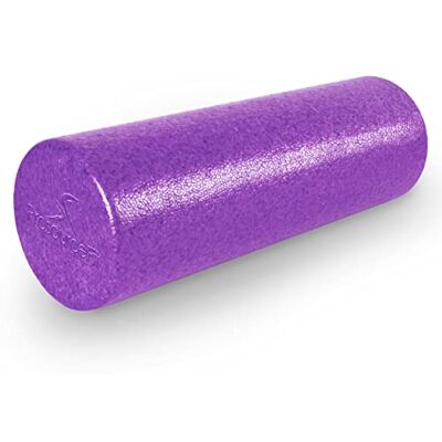 ProSource Fit High Density Foam Rollers 18 inches long, Firm Full Body Athletic Massager for Back Stretching, Yoga, Pilates, Post Workout Trigger Point Release, Purple ProSource Fit High Density Foam Rollers 18 inches long, Firm Full Body Athletic Massager for Back Stretching, Yoga, Pilates, Post Workout Trigger Point Release, Purple
