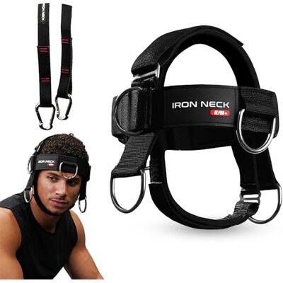 Iron Neck Alpha Harness Plus: Nackentraining, Hals-Trainingsgerät, Gewichthebergürtel, Schwarz, S, Hochfeste Materialien Iron Neck Alpha Harness Plus: Nackentraining, Hals-Trainingsgerät, Gewichthebergürtel, Schwarz, S, Hochfeste Materialien