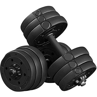 Yaheetech Hantelset 20 KG Kurzhanteln Gewichtverstellbar Hantel mit Sternverschlüsse Fitness Gymnastik Hanteln für Krafttraining Zuhause/Fitnessstudio Yaheetech Hantelset 20 KG Kurzhanteln Gewichtverstellbar Hantel mit Sternverschlüsse Fitness Gymnastik Hanteln für Krafttraining Zuhause/Fitnessstudio