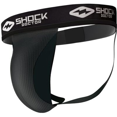 Shock Doctor Unisex-Erwachsene Lockere Hockey-Shorts mit Körbchen Core Supporter mit Cup Pocket, Schwarz, Adult: X-Large Shock Doctor Unisex-Erwachsene Lockere Hockey-Shorts mit Körbchen Core Supporter mit Cup Pocket, Schwarz, Adult: X-Large