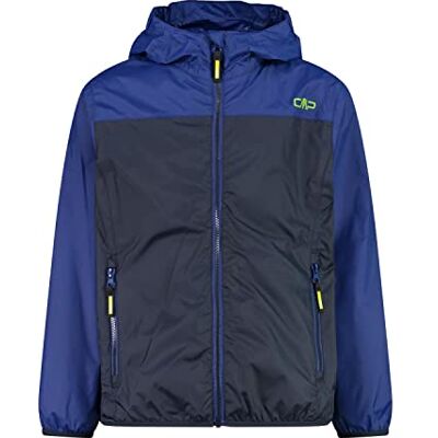 CMP Kinderjacke mit Regenkapuze, Schwarz Blau, 110 CMP Kinderjacke mit Regenkapuze, Schwarz Blau, 110
