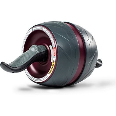 Perfect Fitness 311076 Bauchtrainer Mit Knieschützer und Abroller/Laufrad, Fitnessgeräte für Zuhause, Schwarz Perfect Fitness 311076 Bauchtrainer Mit Knieschützer und Abroller/Laufrad, Fitnessgeräte für Zuhause, Schwarz