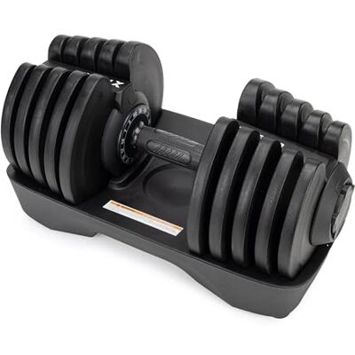 TREXO X Verstellbare Hantel 40 kg Gewichtsregulierung mit Drehknopf Einstellbare Hantel aus Eisen für Fitnessübungen Adjustable Dumbbell mit Ergonomischem Rutschfestem Griff Farbe Schwarz TREXO X Verstellbare Hantel 40 kg Gewichtsregulierung mit Drehknopf Einstellbare Hantel aus Eisen für Fitnessübungen Adjustable Dumbbell mit Ergonomischem Rutschfestem Griff Farbe Schwarz