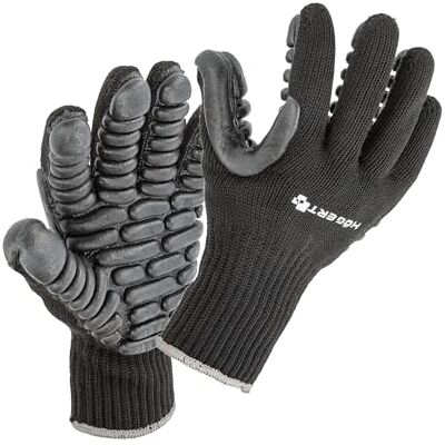 Högert Technik BROL PU-beschichtete Anti-Vibrations-Schutzhandschuhe, schwarz, Größe 9, stoßabsorbierend, abriebfest, ideal für Arbeiten mit schweren Werkzeugen Högert Technik BROL PU-beschichtete Anti-Vibrations-Schutzhandschuhe, schwarz, Größe 9, stoßabsorbierend, abriebfest, ideal für Arbeiten mit schweren Werkzeugen