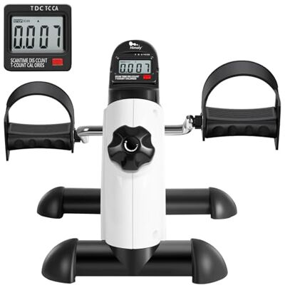 himaly Mini Pedaltrainer für Senioren mit Lenker, Arm und Beintrainer für Rehabilitations mit LCD-Anzeige, stationär Mini Heimtrainer inkl. Befestigungsband und Anti-Rutsch-Matte himaly Mini Pedaltrainer für Senioren mit Lenker, Arm und Beintrainer für Rehabilitations mit LCD-Anzeige, stationär Mini Heimtrainer inkl. Befestigungsband und Anti-Rutsch-Matte