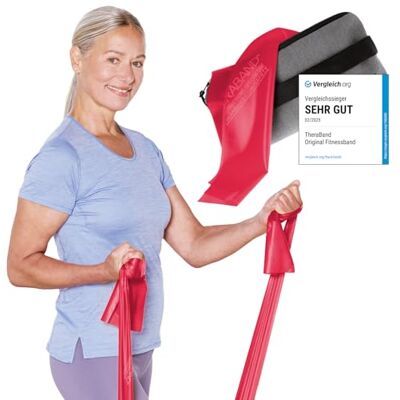 ARTZT - quality sports and health equipment TheraBand 2,50m inkl. Türanker + Tasche rot Widerstand 1,7kg Terrabänder Gymnastikband Fitnessband Stretchband Heimtraining, Krafttraining, Rückenübungen, Therapie, Reha 100% Naturlatex ARTZT - quality sports and health equipment TheraBand 2,50m inkl. Türanker + Tasche rot Widerstand 1,7kg Terrabänder Gymnastikband Fitnessband Stretchband Heimtraining, Krafttraining, Rückenübungen, Therapie, Reha 100% Naturlatex
