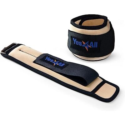 Yes4All 9VRG Neopren Gewichtsmanschetten, 0,9 KG Paar = 2 * 0,5 KG, Beige Yes4All 9VRG Neopren Gewichtsmanschetten, 0,9 KG Paar = 2 * 0,5 KG, Beige