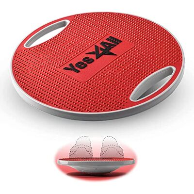 Yes4All Balance Board inkl, Wackelboard Sport mit Griff und Rutschfester Oberfläche; Wackelbrett Balance Board Ø 40cm Ø 41cm, Farbenfroher für Ihr Stabilitäts- und Ganzkörpertraining Yes4All Balance Board inkl, Wackelboard Sport mit Griff und Rutschfester Oberfläche; Wackelbrett Balance Board Ø 40cm Ø 41cm, Farbenfroher für Ihr Stabilitäts- und Ganzkörpertraining