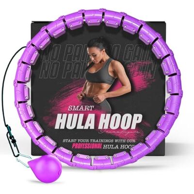 Active 100 Hula Hoop Reifen Erwachsene Abnehmen und Massage, hulahuppreif zum abnehmen trainiert Hüfte, Beine, Po, hoopie der nie Herunterfällt, Hula Hoop mit Gewicht Kugel inkl Active 100 Hula Hoop Reifen Erwachsene Abnehmen und Massage, hulahuppreif zum abnehmen trainiert Hüfte, Beine, Po, hoopie der nie Herunterfällt, Hula Hoop mit Gewicht Kugel inkl