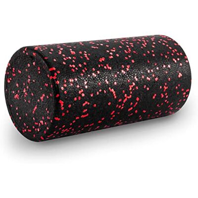ProSource Fit High Density Foam Rollers 12 inches long, Firm Full Body Athletic Massage Tool for Back Stretching, Yoga, Pilates, Post Workout Muscle Recuperation, Black/Red ProSource Fit High Density Foam Rollers 12 inches long, Firm Full Body Athletic Massage Tool for Back Stretching, Yoga, Pilates, Post Workout Muscle Recuperation, Black/Red