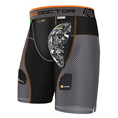 Shock Doctor Herren Ultra Powerstride Suspensorium, Black/Grey, S Shock Doctor Herren Ultra Powerstride Suspensorium, Black/Grey, S