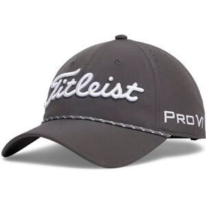 Titleist Tour Breezer Golfmütze, Anthrazit/Weiß, verstellbar Titleist Tour Breezer Golfmütze, Anthrazit/Weiß, verstellbar