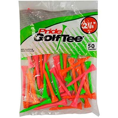 PrideSports Pride Golf Tee 5,4 cm Deluxe Tee 50 Stück Beutel. PrideSports Pride Golf Tee 5,4 cm Deluxe Tee 50 Stück Beutel.