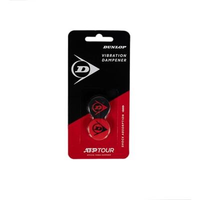 Dunlop Flying D Dämpfer – Rot/Schwarz – Tennis-Vibrationsdämpfer 2er-Pack – Stoßdämpfer für Tennisschläger Dunlop Flying D Dämpfer – Rot/Schwarz – Tennis-Vibrationsdämpfer 2er-Pack – Stoßdämpfer für Tennisschläger