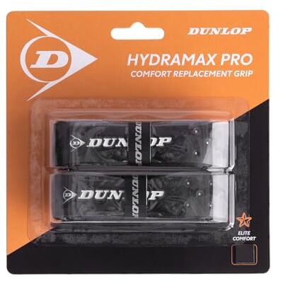 Dunlop Hydromax Pro Squash Ersatzgriff, Schwarz (2er-Pack) Dunlop Hydromax Pro Squash Ersatzgriff, Schwarz (2er-Pack)