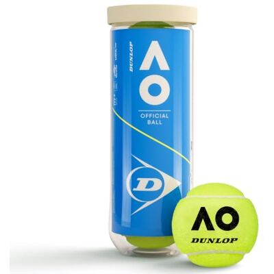 Dunlop Australian Open Tennisbälle - Set mit 3 Dunlop Australian Open Tennisbälle - Set mit 3