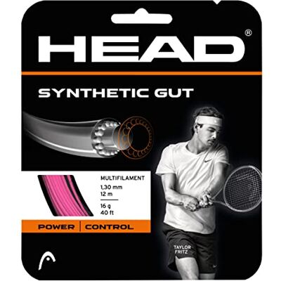 HEAD Synthetic gut Tennis-Saite, Pink, 1.25 Mm / 17 g HEAD Synthetic gut Tennis-Saite, Pink, 1.25 Mm / 17 g