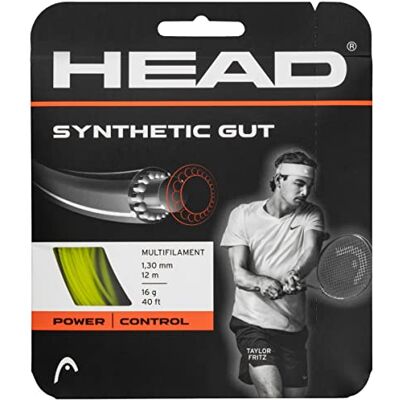 HEAD Synthetic gut Tennis-Saite, gelb, 1.25 Mm / 17 g HEAD Synthetic gut Tennis-Saite, gelb, 1.25 Mm / 17 g