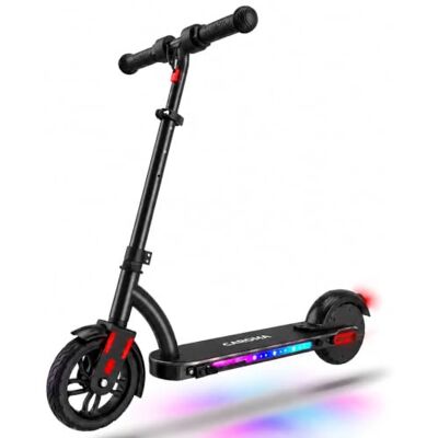 Caroma Elektroroller für Kinder von 6-12 Jahren, 150W Motor bis 16 km/h E Scooter, Faltbarer E Roller mit Bunte Leuchten & LED-Display,80 Min. Fahrzeit, Einstellbare Geschwindigkeit & Höhe Caroma Elektroroller für Kinder von 6-12 Jahren, 150W Motor bis 16 km/h E Scooter, Faltbarer E Roller mit Bunte Leuchten & LED-Display,80 Min. Fahrzeit, Einstellbare Geschwindigkeit & Höhe