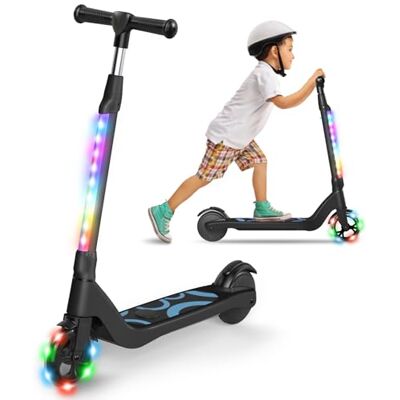 SISIGAD E Scooter Kinder für 6-12 Jahre, E Roller Kinder 5.3 Zoll Kinderroller mit Blinkende LED-Leuchten & 3 Einstellbare Höhe, Elektroroller Kinder Max 10km/h, 45W Motor, Maximale Belastung 70kg SISIGAD E Scooter Kinder für 6-12 Jahre, E Roller Kinder 5.3 Zoll Kinderroller mit Blinkende LED-Leuchten & 3 Einstellbare Höhe, Elektroroller Kinder Max 10km/h, 45W Motor, Maximale Belastung 70kg
