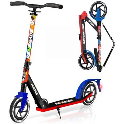 Hurtle Roller- Große 205-mm-Räder Scooter mit Trittbremse und Ständer, Cityroller Aluminium für Alltag, Freizeit und Stadtverkehr, für Jugendliche, Erwachsene\ Hurtle Roller- Große 205-mm-Räder Scooter mit Trittbremse und Ständer, Cityroller Aluminium für Alltag, Freizeit und Stadtverkehr, für Jugendliche, Erwachsene\