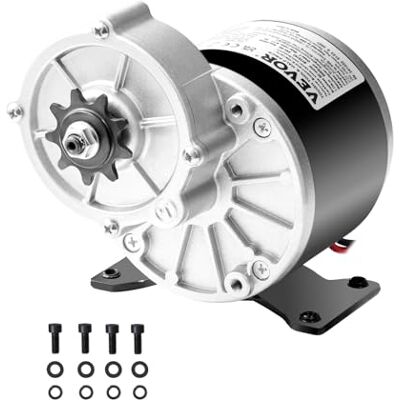 VEVOR 350 W Elektrischer Gleichstrommotor, Leistungsstarker Elektromotor, 24 V, 3000 U/min, Go-Kart-Bürstenmotor, elektrischer Dirtbike-Motor für E-Bike, Motorrad, Roller, Heimwerker VEVOR 350 W Elektrischer Gleichstrommotor, Leistungsstarker Elektromotor, 24 V, 3000 U/min, Go-Kart-Bürstenmotor, elektrischer Dirtbike-Motor für E-Bike, Motorrad, Roller, Heimwerker
