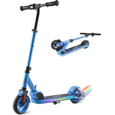 Caroma Elektroroller für Kinder von 6-12 Jahren, 150W Motor 16 km/h, 12km Reichweite E Scooter, Faltbarer E Roller mit Bunte Leuchten & LED-Display, Einstellbare Geschwindigkeit & Höhe Caroma Elektroroller für Kinder von 6-12 Jahren, 150W Motor 16 km/h, 12km Reichweite E Scooter, Faltbarer E Roller mit Bunte Leuchten & LED-Display, Einstellbare Geschwindigkeit & Höhe