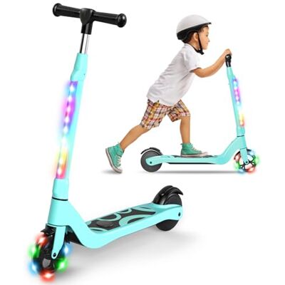SISIGAD E Scooter Kinder für 6-12 Jahre, E Roller Kinder 5.3 Zoll Kinderroller mit Blinkende LED-Leuchten & 3 Einstellbare Höhe, Elektroroller Kinder Max 10km/h, 45W Motor, Maximale Belastung 70kg SISIGAD E Scooter Kinder für 6-12 Jahre, E Roller Kinder 5.3 Zoll Kinderroller mit Blinkende LED-Leuchten & 3 Einstellbare Höhe, Elektroroller Kinder Max 10km/h, 45W Motor, Maximale Belastung 70kg