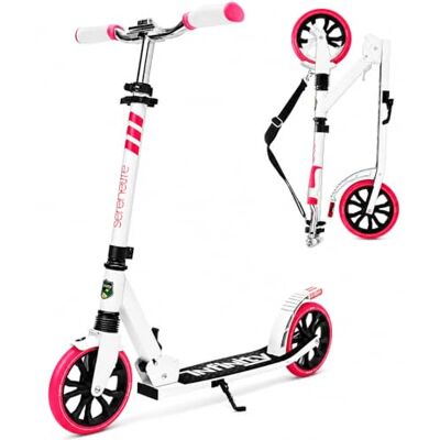 SereneLife Cityroller- Große Räder, Klappbar, Höhenverstellbar, bis 100kg Scooter mit Trittbremse und Ständer, Roller Aluminium für Alltag, Freizeit und Stadtverkehr, für Kinder und Erwachsene SereneLife Cityroller- Große Räder, Klappbar, Höhenverstellbar, bis 100kg Scooter mit Trittbremse und Ständer, Roller Aluminium für Alltag, Freizeit und Stadtverkehr, für Kinder und Erwachsene
