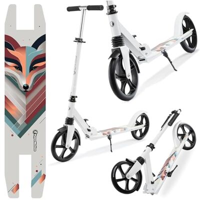 HyperMotion Zweirad-Scooter Vibe für Kinder ab 7 Jahren und Jugendliche, maximale Belastung bis 100 kg, Aluminium, faltbar, verstellbare Lenkerhöhe, ABEC-7-Lager, 200-mm-Räder HyperMotion Zweirad-Scooter Vibe für Kinder ab 7 Jahren und Jugendliche, maximale Belastung bis 100 kg, Aluminium, faltbar, verstellbare Lenkerhöhe, ABEC-7-Lager, 200-mm-Räder