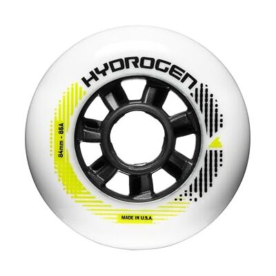 Rollerblade HYDROGEN 84/85A, 8 Inline Skate Rollen, Ersatzräder, Unisex, Weiss, 84mm/85A Rollerblade HYDROGEN 84/85A, 8 Inline Skate Rollen, Ersatzräder, Unisex, Weiss, 84mm/85A