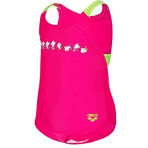 ARENA Mädchen Kids Girl's Friends Swimsuit Swim Pro Back Badeanzüge, Freak Rose-Soft Green, 92 EU ARENA Mädchen Kids Girl's Friends Swimsuit Swim Pro Back Badeanzüge, Freak Rose-Soft Green, 92 EU