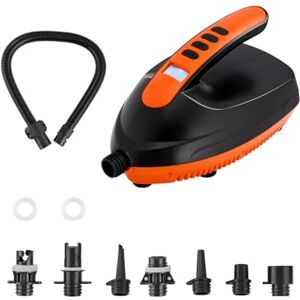 VEVOR SUP Pumpe Elektrisch (20 PSI) elektrische SUP-Luftpumpe mit 70 L/min Aufblasgeschwindigkeit & automatischer Abschaltung & 12 V DC Anschluss, Aufblasen ideal für aufblasbare Paddleboards Zelte VEVOR SUP Pumpe Elektrisch (20 PSI) elektrische SUP-Luftpumpe mit 70 L/min Aufblasgeschwindigkeit & automatischer Abschaltung & 12 V DC Anschluss, Aufblasen ideal für aufblasbare Paddleboards Zelte