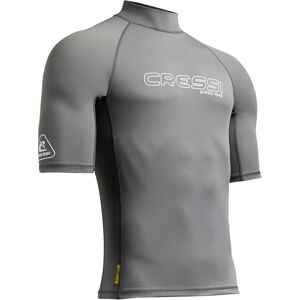 Cressi seit 1946 Sentinel Man Kurzärmeliger Rash Guard Sonnenschutz UPF 50+ Schnell Trocknend Schwimmen Surfen Tauchen Angeln Strand, im Schwimmbad und Wassersport Grau/Weiß L/4_Herren Cressi seit 1946 Sentinel Man Kurzärmeliger Rash Guard Sonnenschutz UPF 50+ Schnell Trocknend Schwimmen Surfen Tauchen Angeln Strand, im Schwimmbad und Wassersport Grau/Weiß L/4_Herren
