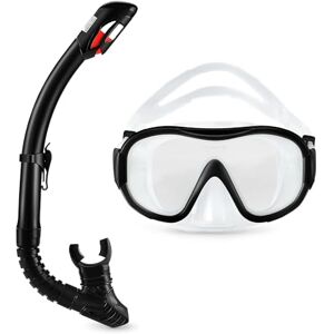 Amazon Basics Schnorchelmaske Mit Tragetasche, Schnorchelausrüstung Für Erwachsene, Schwarz Amazon Basics Schnorchelmaske Mit Tragetasche, Schnorchelausrüstung Für Erwachsene, Schwarz