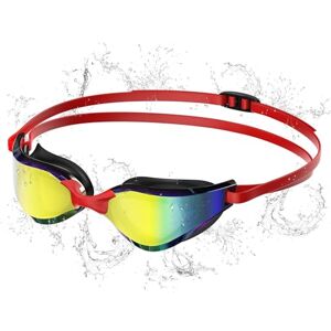 Seaflar Polarisierte Schwimmbrille Anti-Beschlag UV400 Schutz, Verstellbares Silikonband Profi Taucherbrille Erwachsene & Jugendliche, Wassersport Training MäNner Frauen-D-REDCL Seaflar Polarisierte Schwimmbrille Anti-Beschlag UV400 Schutz, Verstellbares Silikonband Profi Taucherbrille Erwachsene & Jugendliche, Wassersport Training MäNner Frauen-D-REDCL