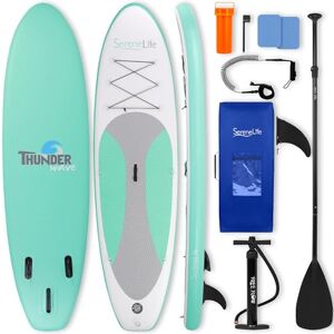 SereneLife Stand Up Paddling Board Set, SUP Board Komplettes Zubehör, Stand Up Paddle Board für Kinder & Erwachsene, Surfbrett & Tragetasche, Paddle Set Anti-Rutsch mit Pumpe, Auflasbares Paddelbrett SereneLife Stand Up Paddling Board Set, SUP Board Komplettes Zubehör, Stand Up Paddle Board für Kinder & Erwachsene, Surfbrett & Tragetasche, Paddle Set Anti-Rutsch mit Pumpe, Auflasbares Paddelbrett